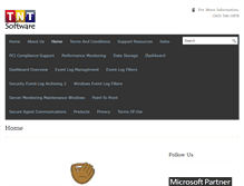 Tablet Screenshot of dev.tntsoftware.com